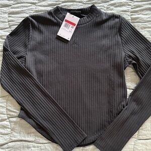 Nike Jordan Gray Ribbed Shirt
